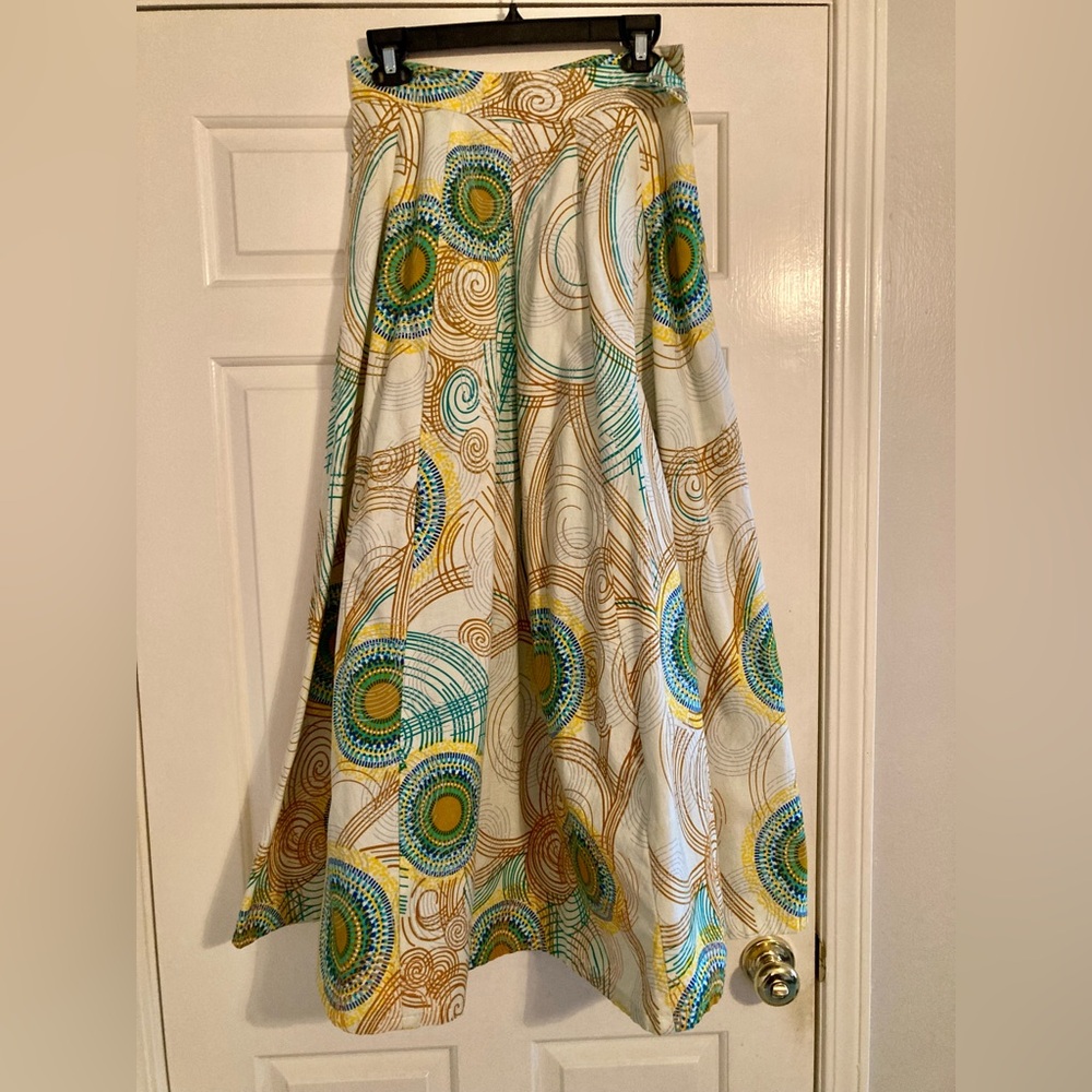 Francis + Benedict African wax print maxi skirt